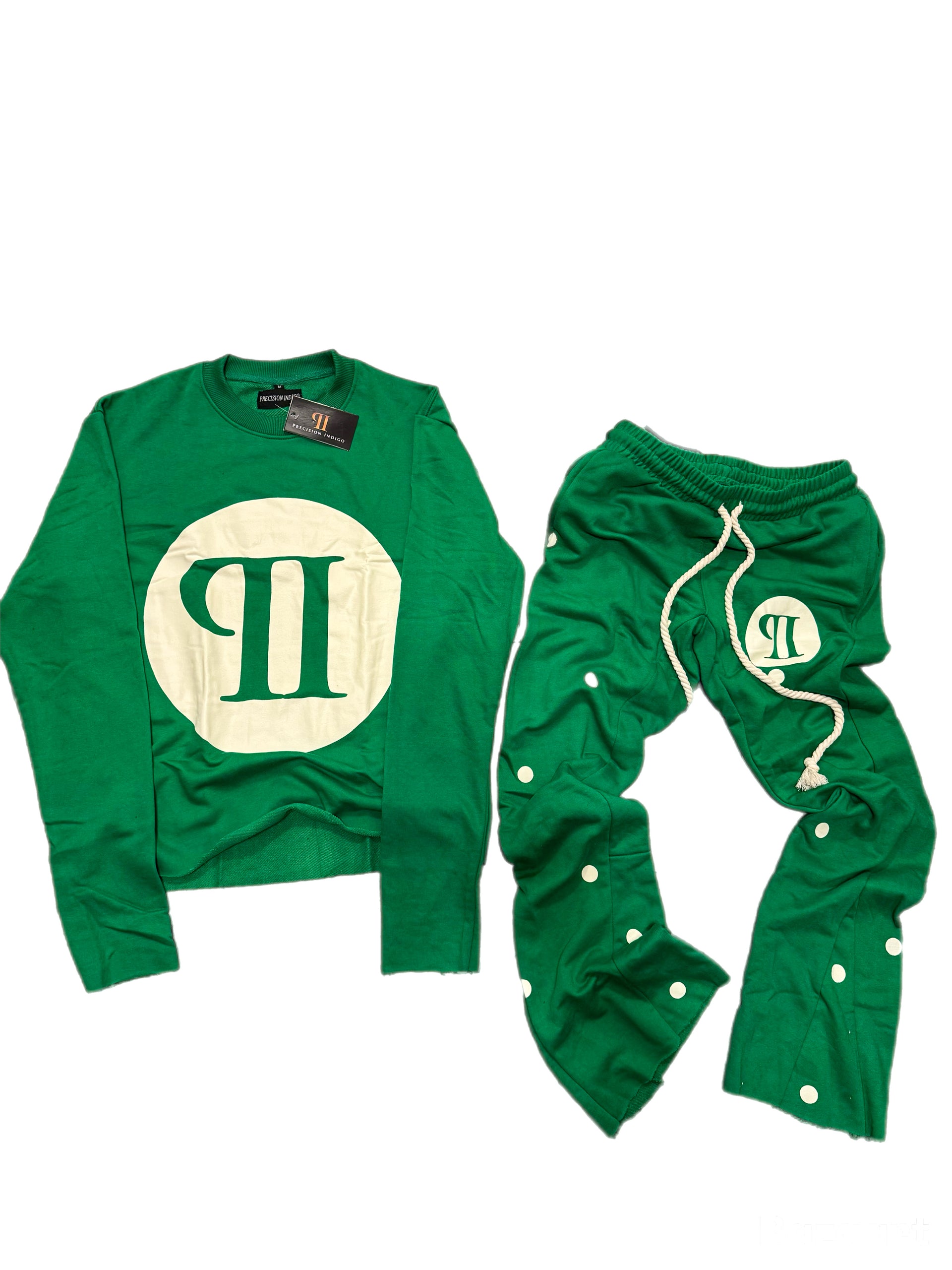 Precision “Polka” Set {In Green/Creme}